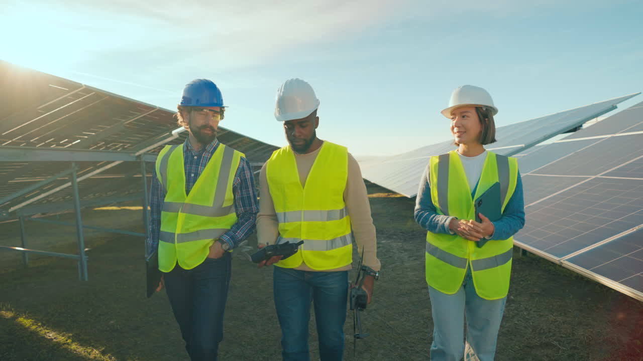 Solar Panel Inspection Team