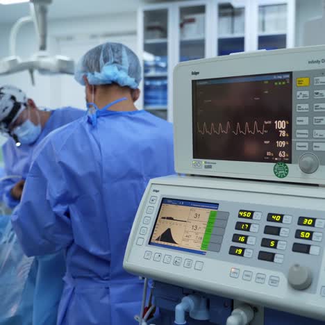 operating room with surgery equipment