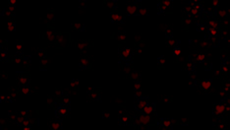 corazones rojos. feliz día de san valentín fondo. renderización 3d