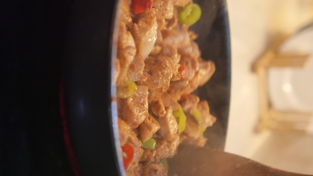 cocción de pollo salpicado