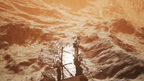 oportunidad de marte explorando la superficie del planeta rojo