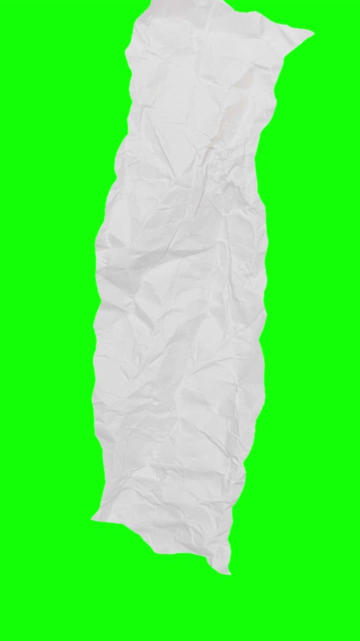 Animated Crumpled Paper Texture with Green Screen Reveal