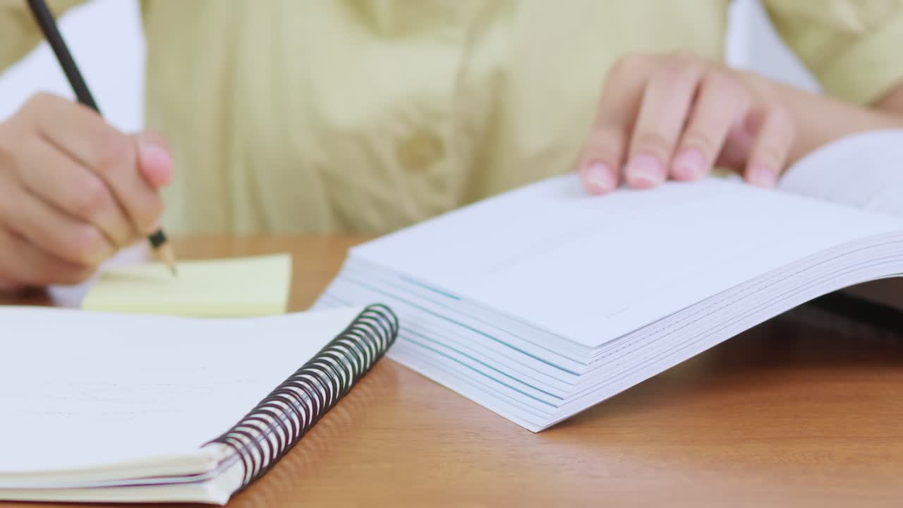 A student diligently studies at a desk highlighting the importance of focus and education