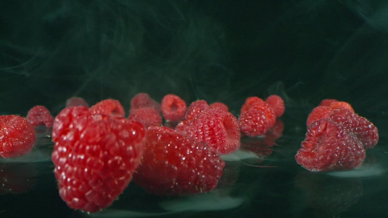 달한 라즈베리 매크로