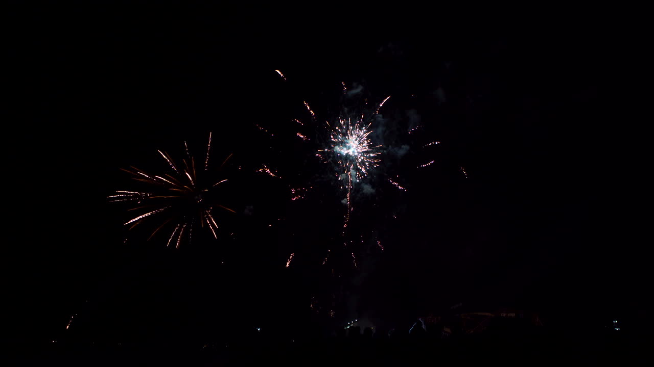 Fuochi d'artificio a Capodanno per una festa in spiaggia