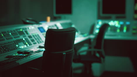 empty power plant control room