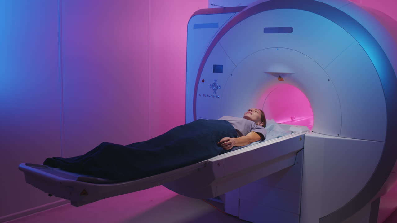 Woman Having MRI Procedure