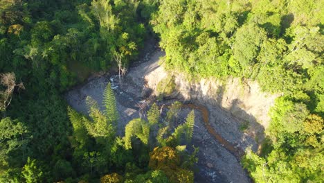 Serpentinenförmiger-Fluss-Rio-Negro-Unterhalb-Der-Sandbank-Im-Tropischen-Wald-Von-Risaralda,-Kolumbien