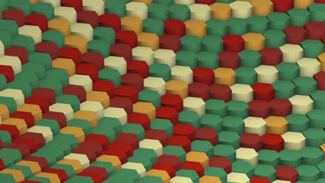 rojo del bucle hexagonal de transformación