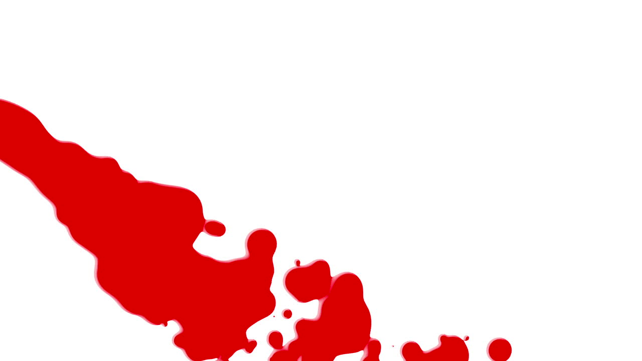 추상 붉은 액체와 밝아진 반점