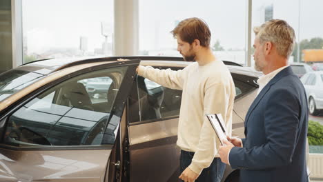 car showroom visit