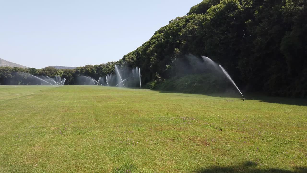 Watering cans of a european royal garden
