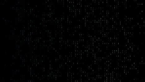 4k gradient, colorful binary code with lots of the number ones glowing and fading out loopable background video on a black screen  for stock market and exchange, data, big data, business finance, communication, internet, virtual reality concepts