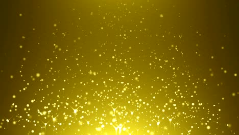 las partículas de oro de fondo. bucle