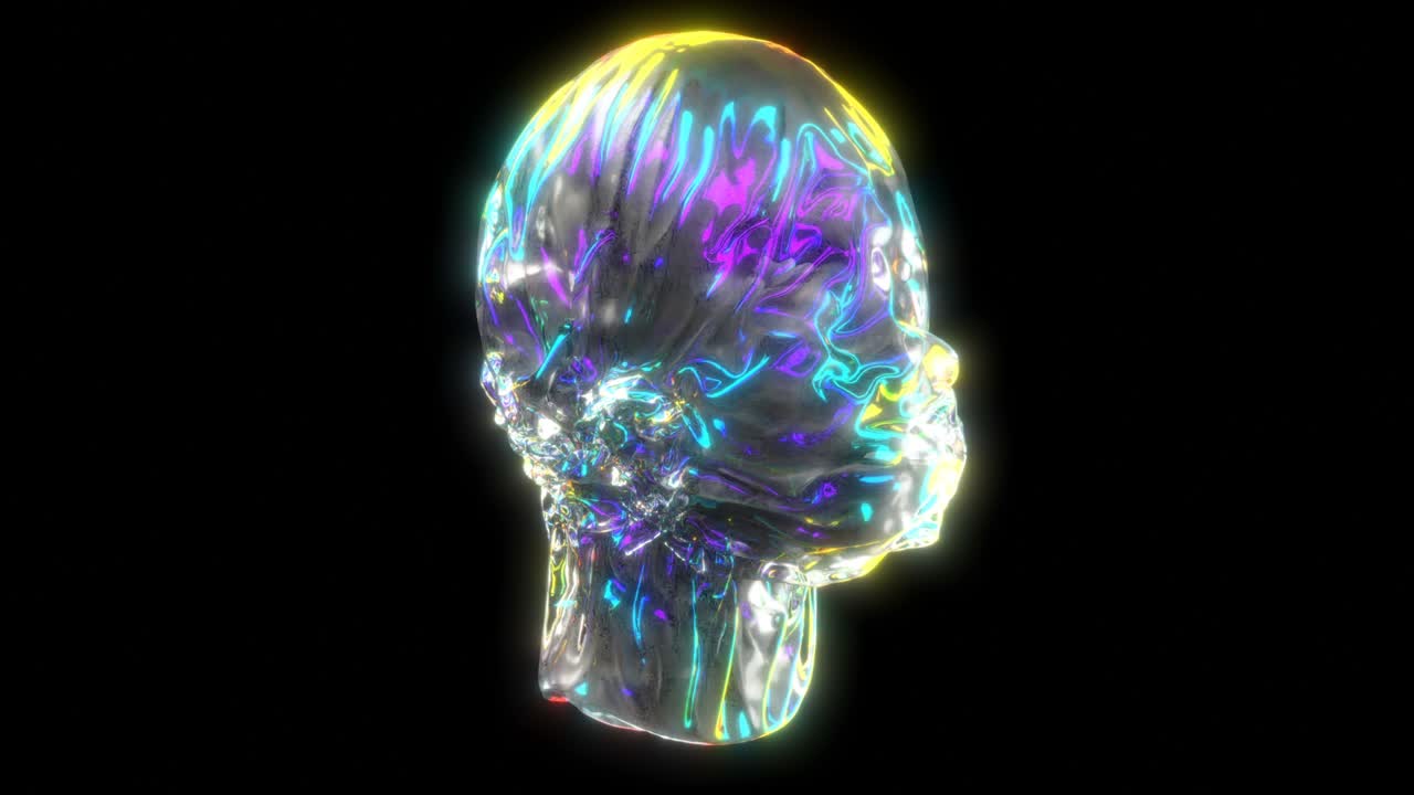 abstract head información futurista de movimiento gráfico red de comunicación concepto de tecnología de autenticación intro capaz de buclear sin problemas 4k