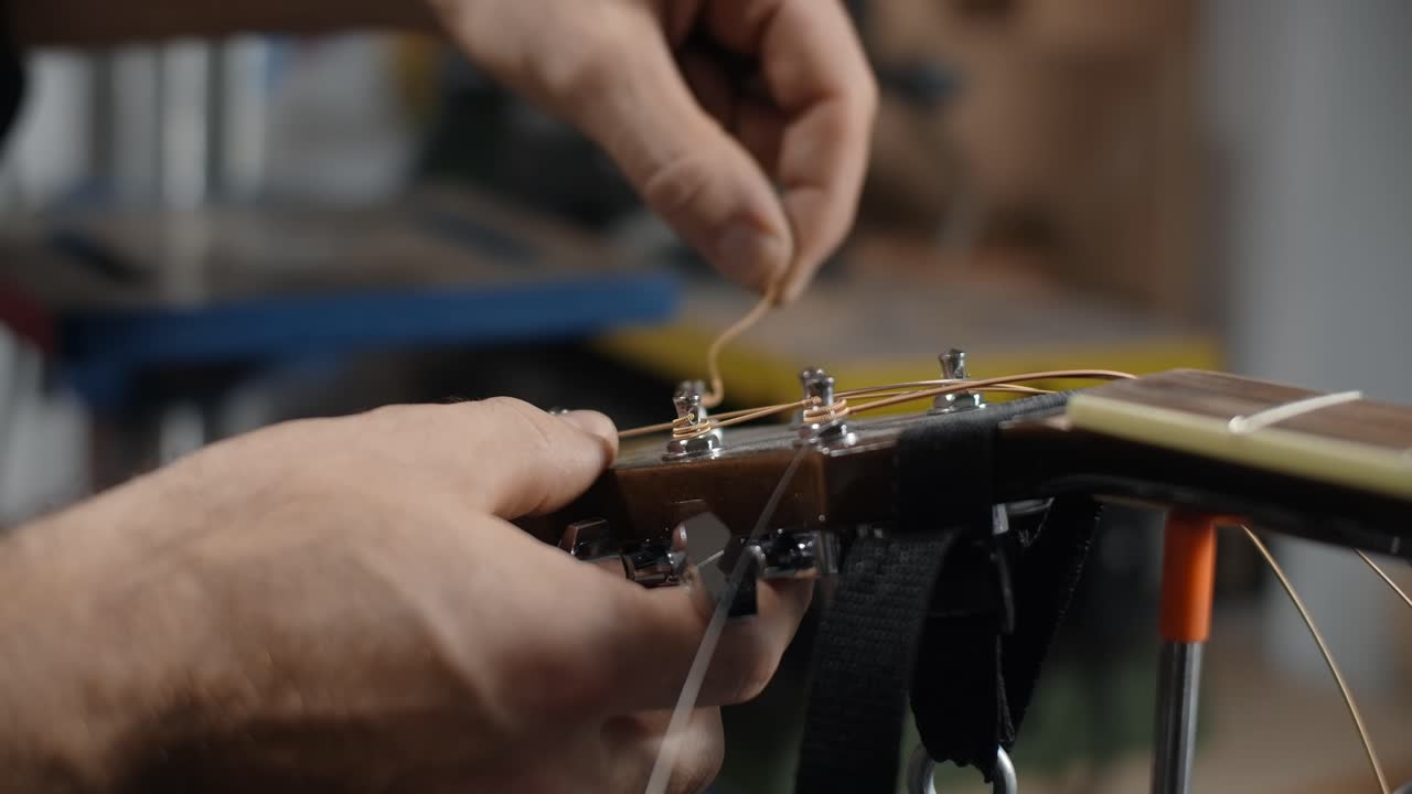 Guitar String Installation