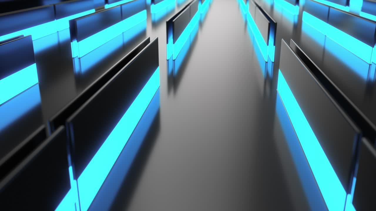 bucle de fondo tecnológico o industrial futurista animado