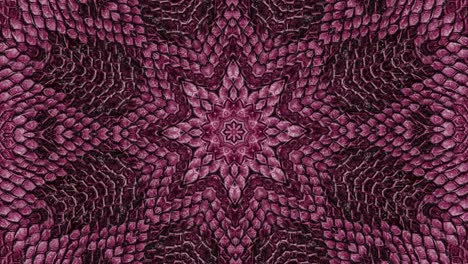 efecto de paralaje. fondo de piel de serpiente rosado radial. textura de piel de serpente en primer plano. zoom de 4k en las imágenes
