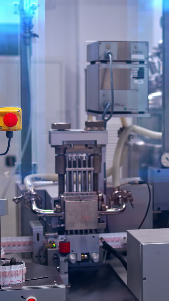 Factory for production of medicines. Pharmaceutical medicine pill ...