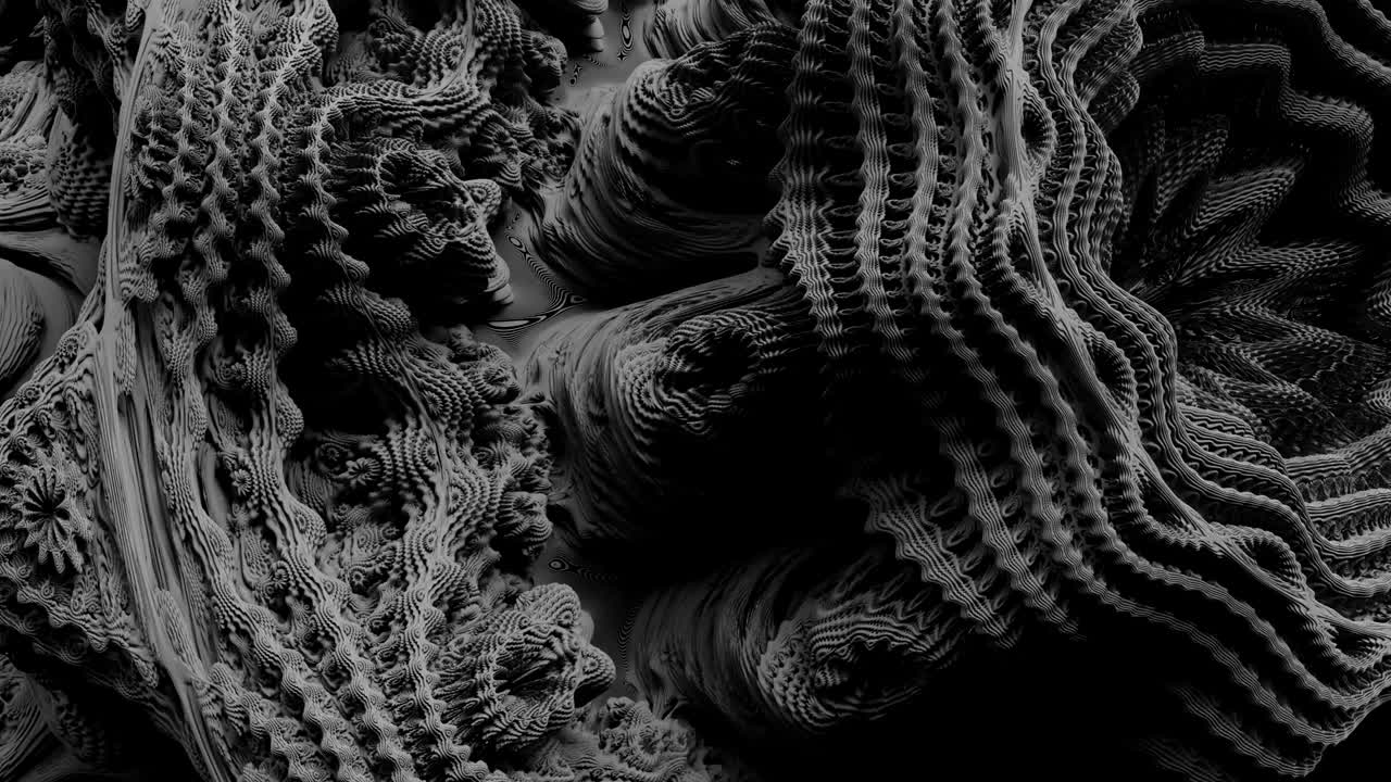 4K Abstract Expanding Fractal Pattern.