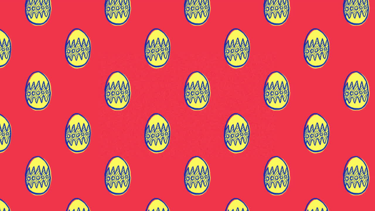 Cute Easter Egg Pattern animation 4k