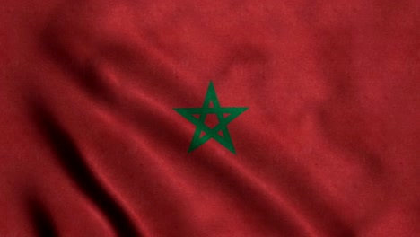 4k seamless loopable flag of morocco