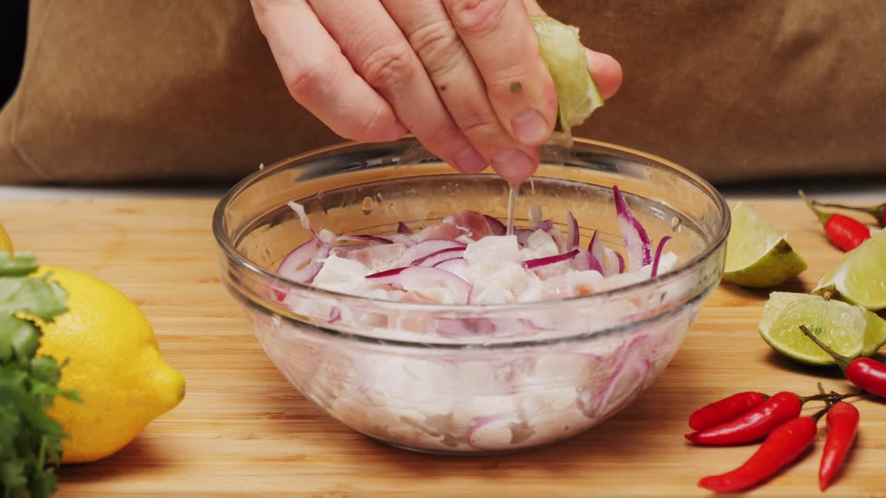 Making Ceviche