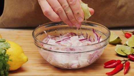 Making Ceviche