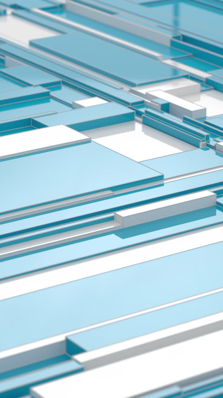 formas geométricas abstractas en azul y blanco