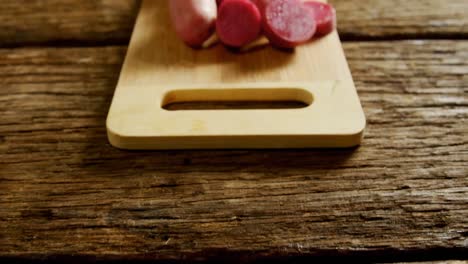 sweet potatoes on a chopping board 4k