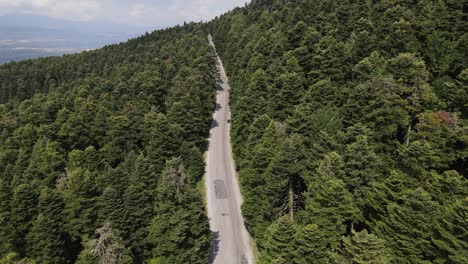 vista aérea carretera asfaltada