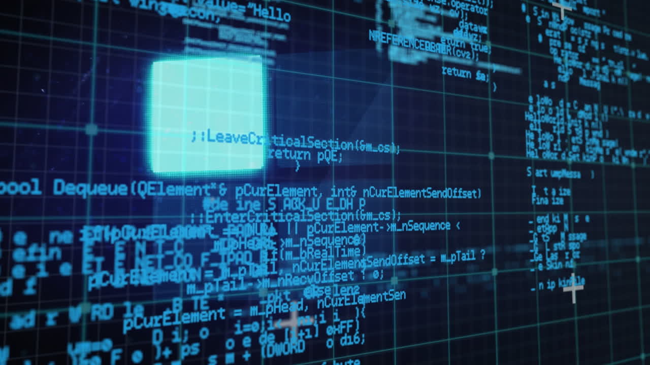 animación del anillo de carga de datos sobre el procesamiento de datos