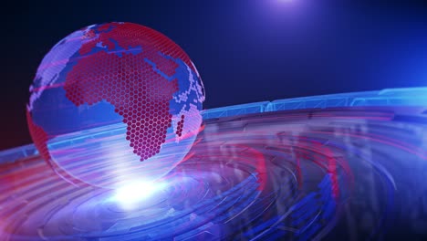 3d world news background loop