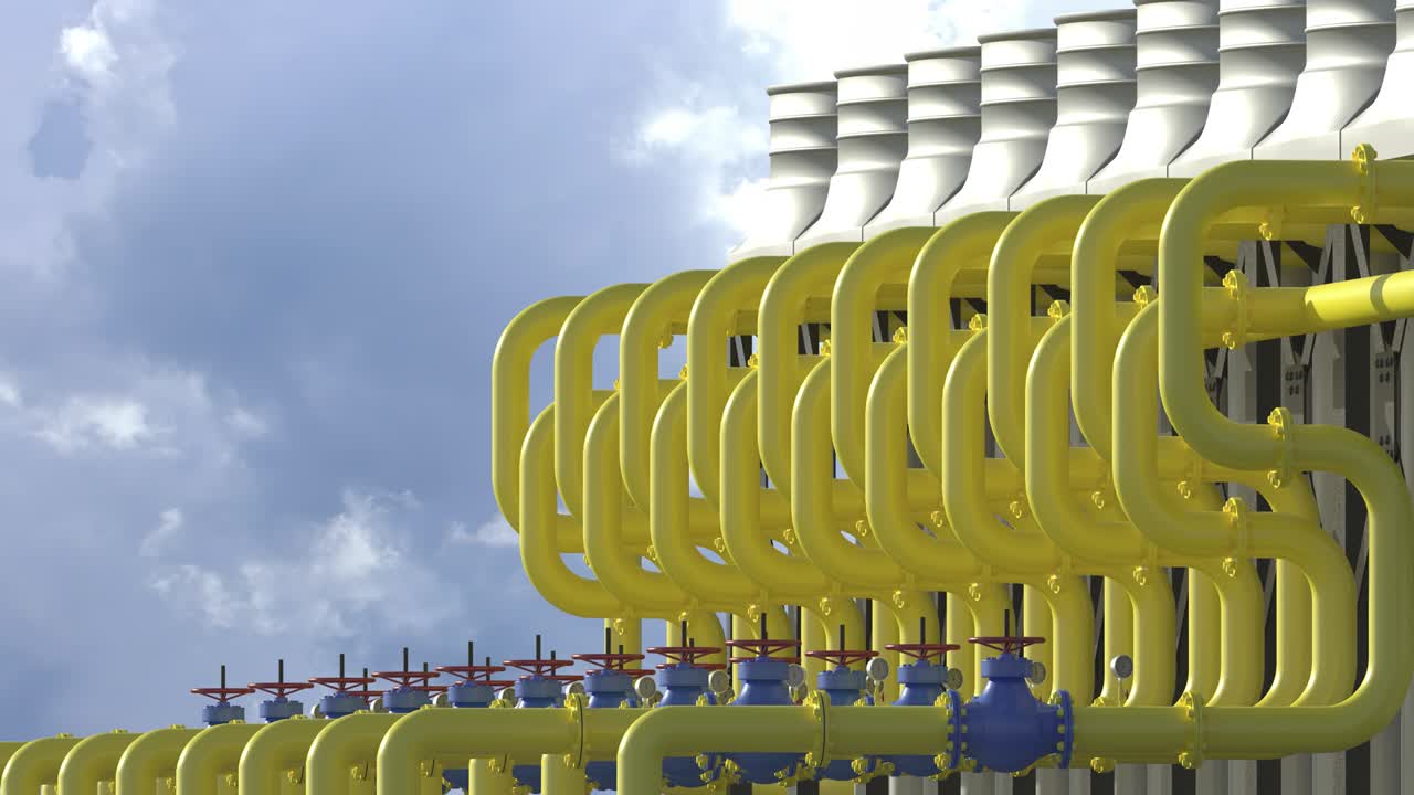 압축 스테이션에서 냉각기 냉각 시스템, 공기와 물이 온도를 낮추는 열 교환기, 무거운 산업을위한 완벽한 루프