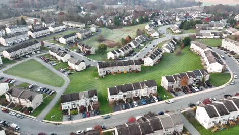 Aerial-of-sprawling-suburban-community-townhome