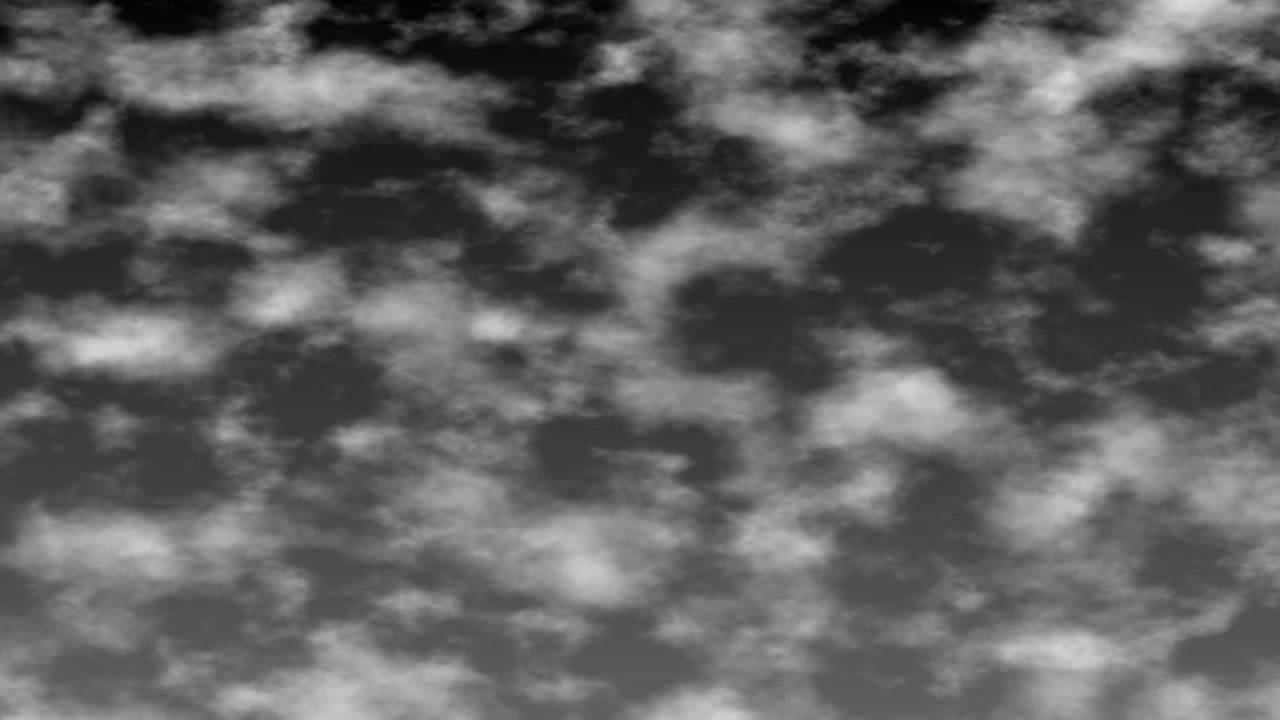 Abstract Motion Background of Moving White Clouds on Dark Sky