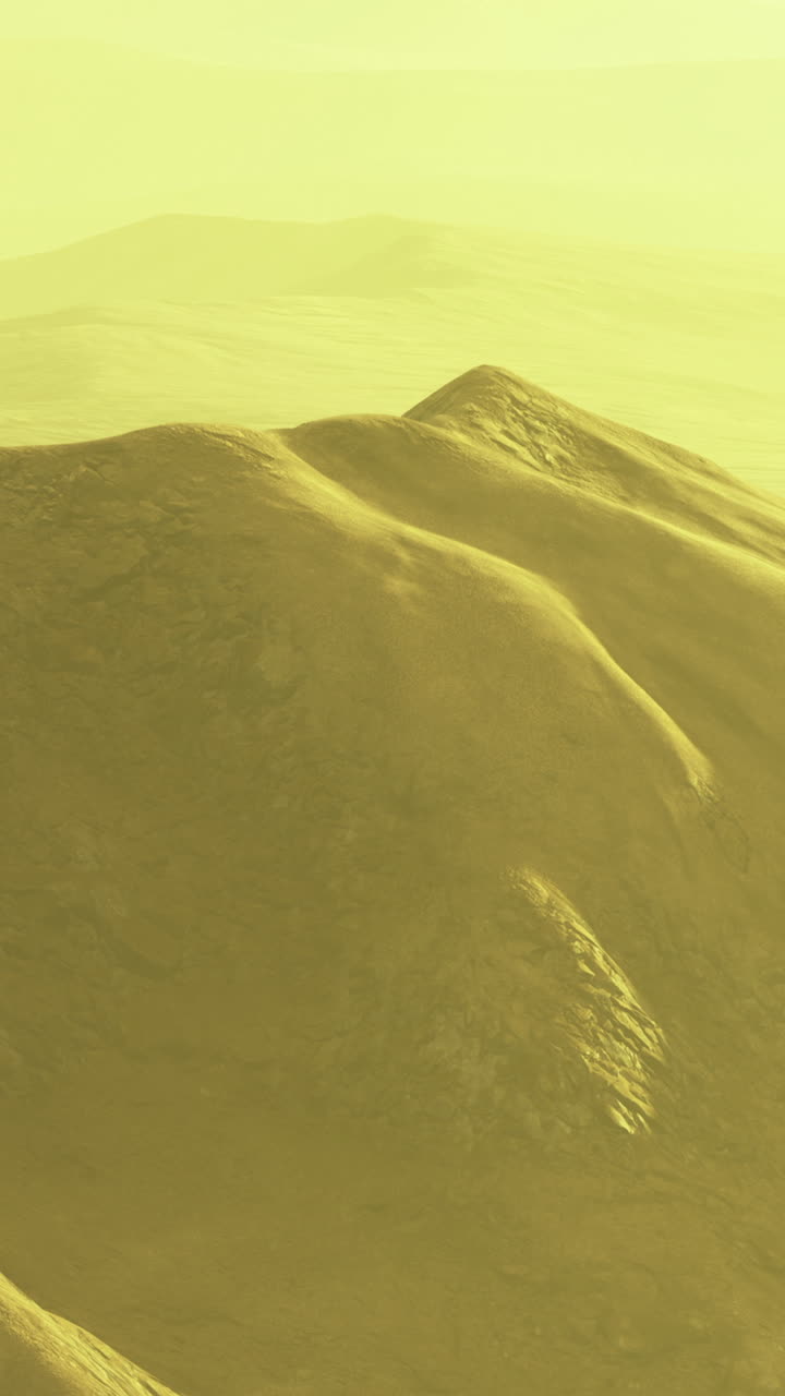 Captivating mountain range bathed in golden light during mystical sunset hours