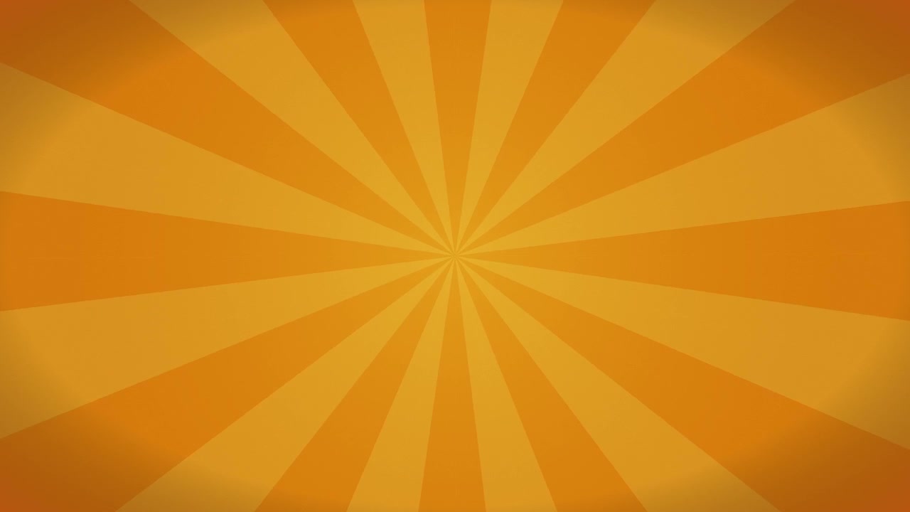 Rotating Orange Sunburst Background Animation