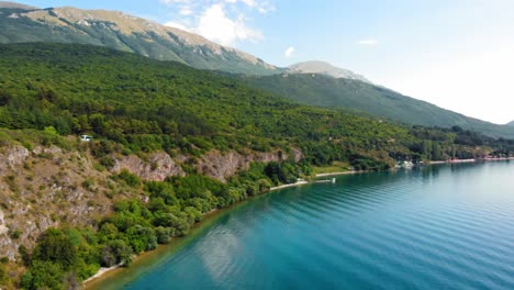 Aerial-shot-of-Macedonia-coast