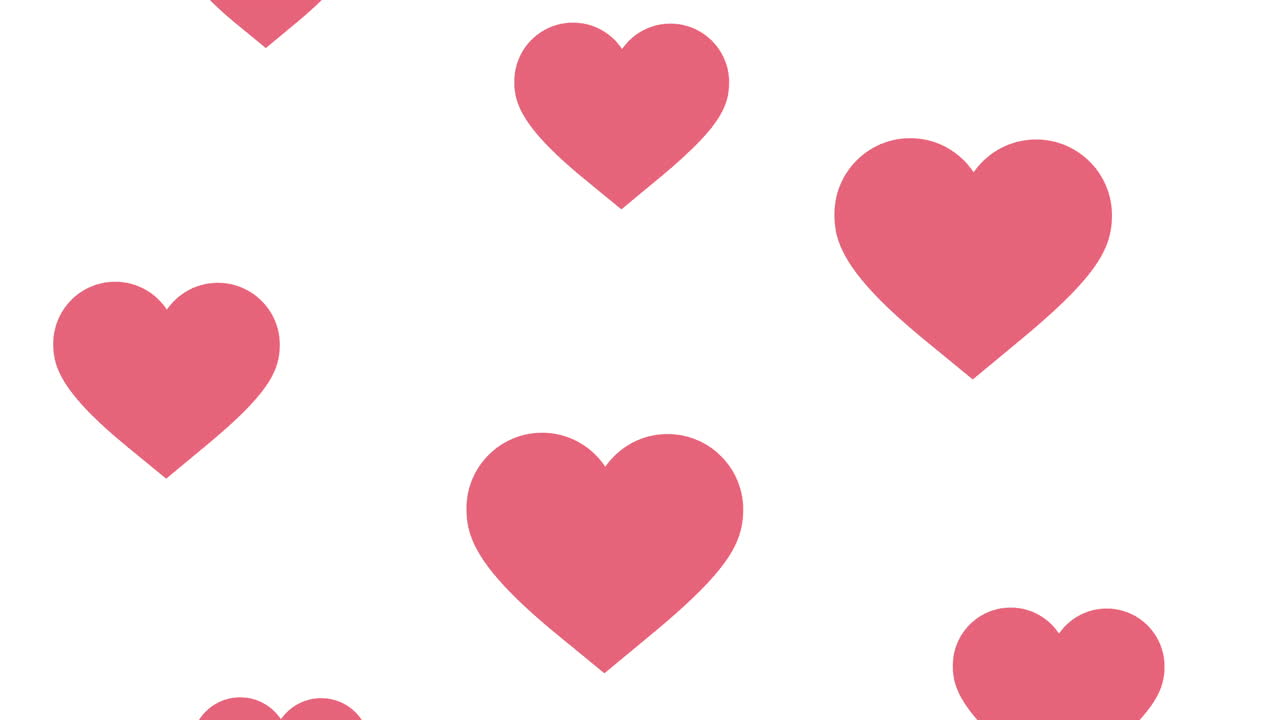 los corazones aman la lluvia animación romántica