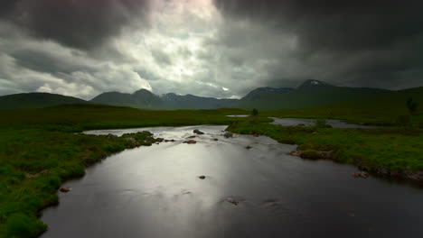 stunning timelapse of a stream near glencoe, scotland