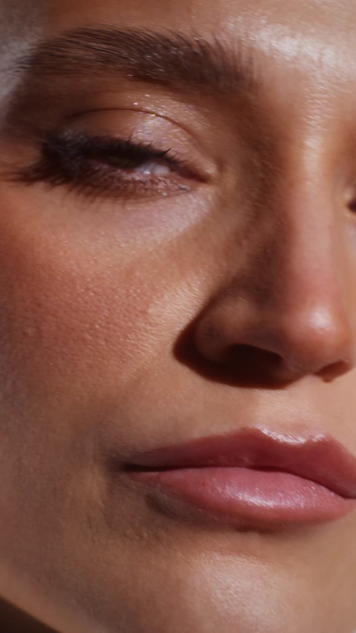 retrato de belleza en primer plano