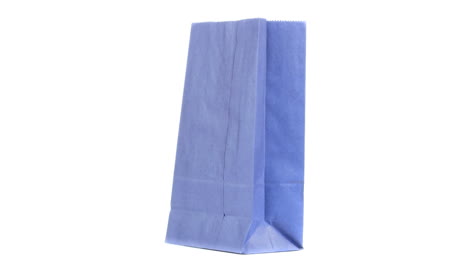 blue shopping bag rotating