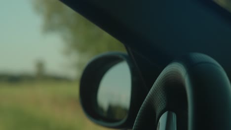 driving on a country road