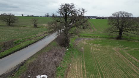 fly tipping rubbish in essex countryside uk drone reveal