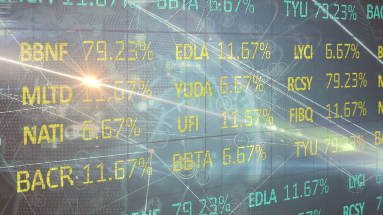 dna 줄기 애니메이션 이진 기호로 연결 네트워크의 애니메이션