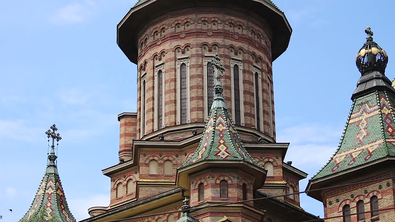 Romanian Cathedral in Timisoara Exterior Side View