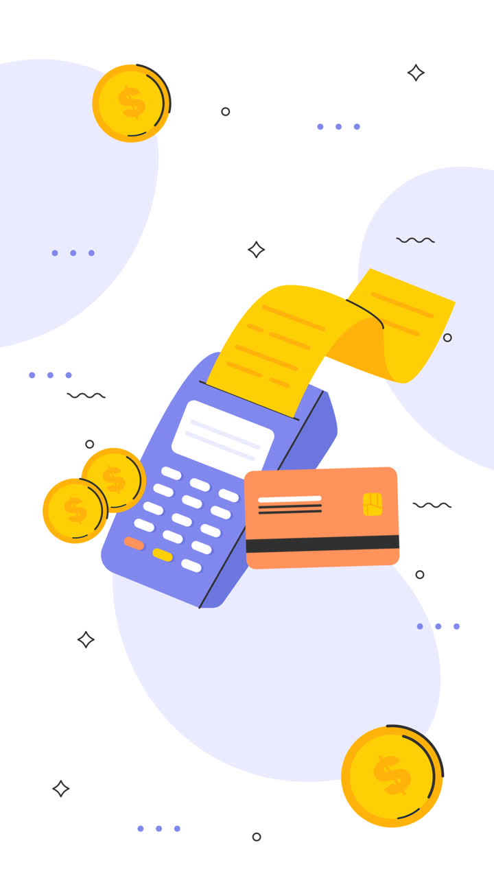 Motion Graphic of Finances concept  instagram post