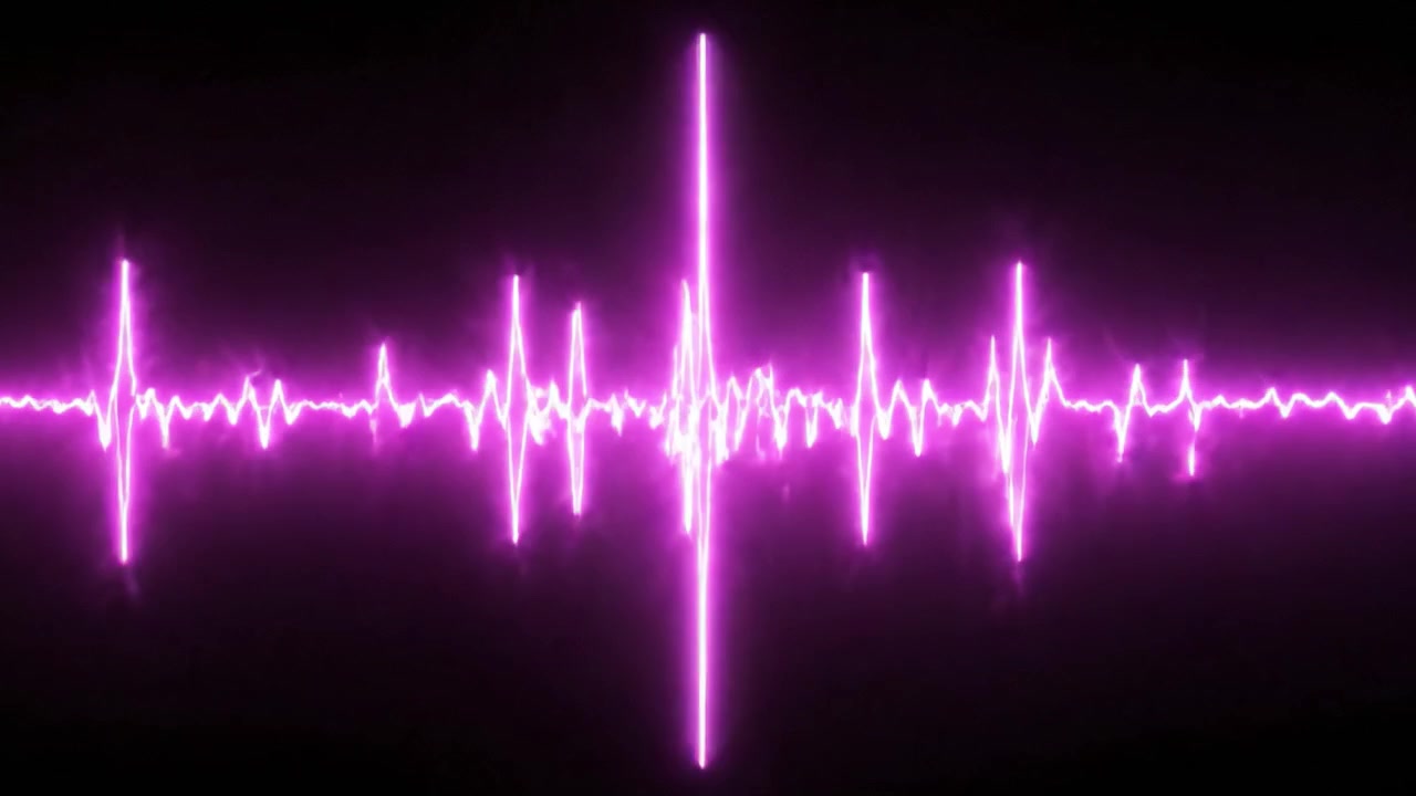 Visual Representation of Audio Waves: A Stunning Transition from Blue to Pink Evoking the Rhythm and Pulse of Sound in Digital Art