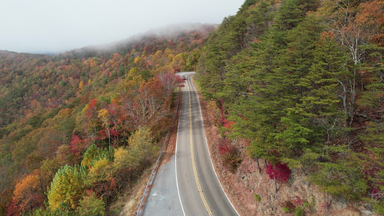 Aerial Drone Adventure Over Fort Mountain State Park, Georgia